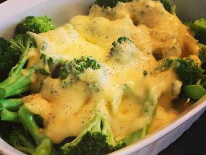 Broccoli with Cheddar Cheese