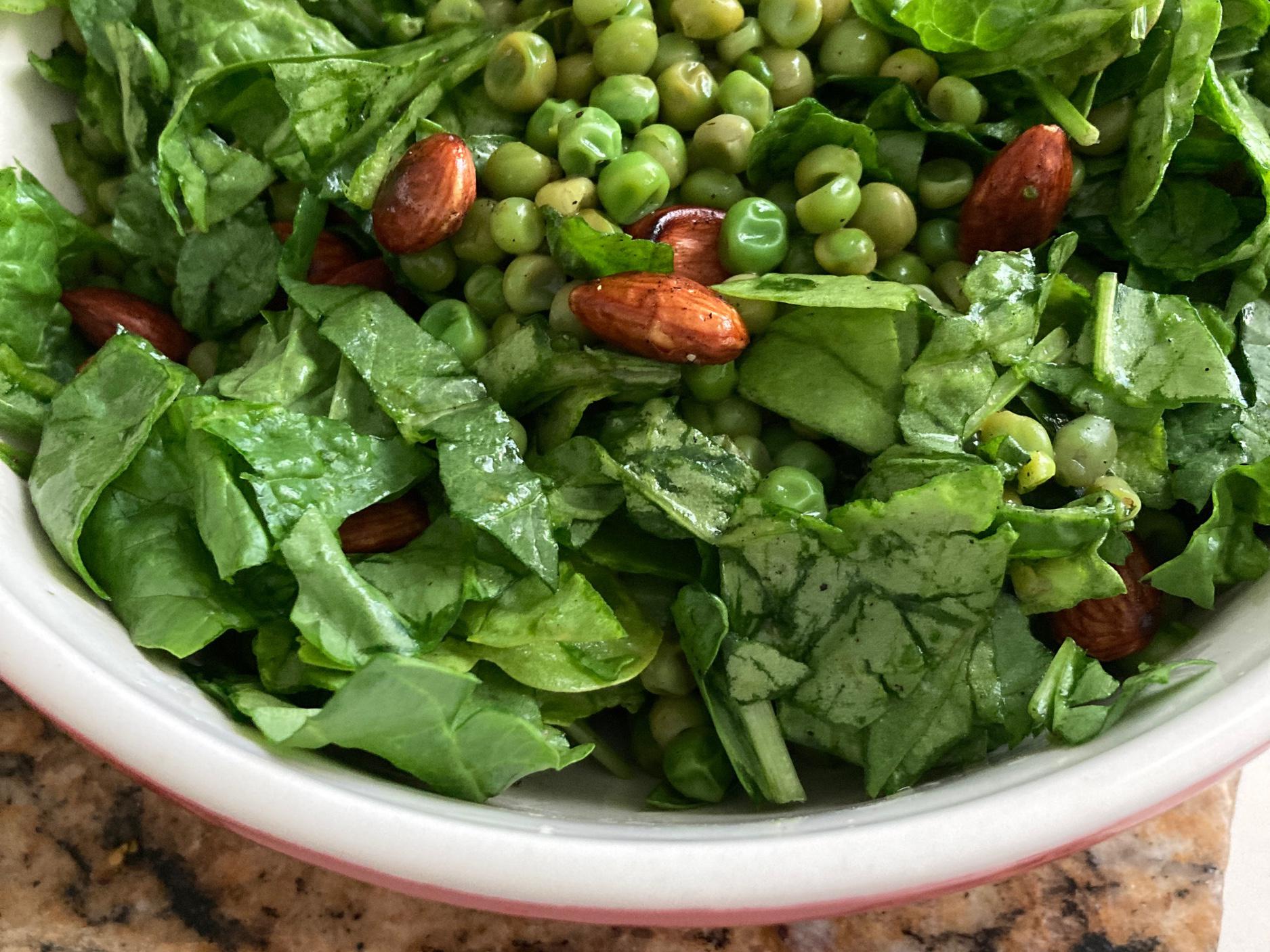 Green Pea & Almond Salad