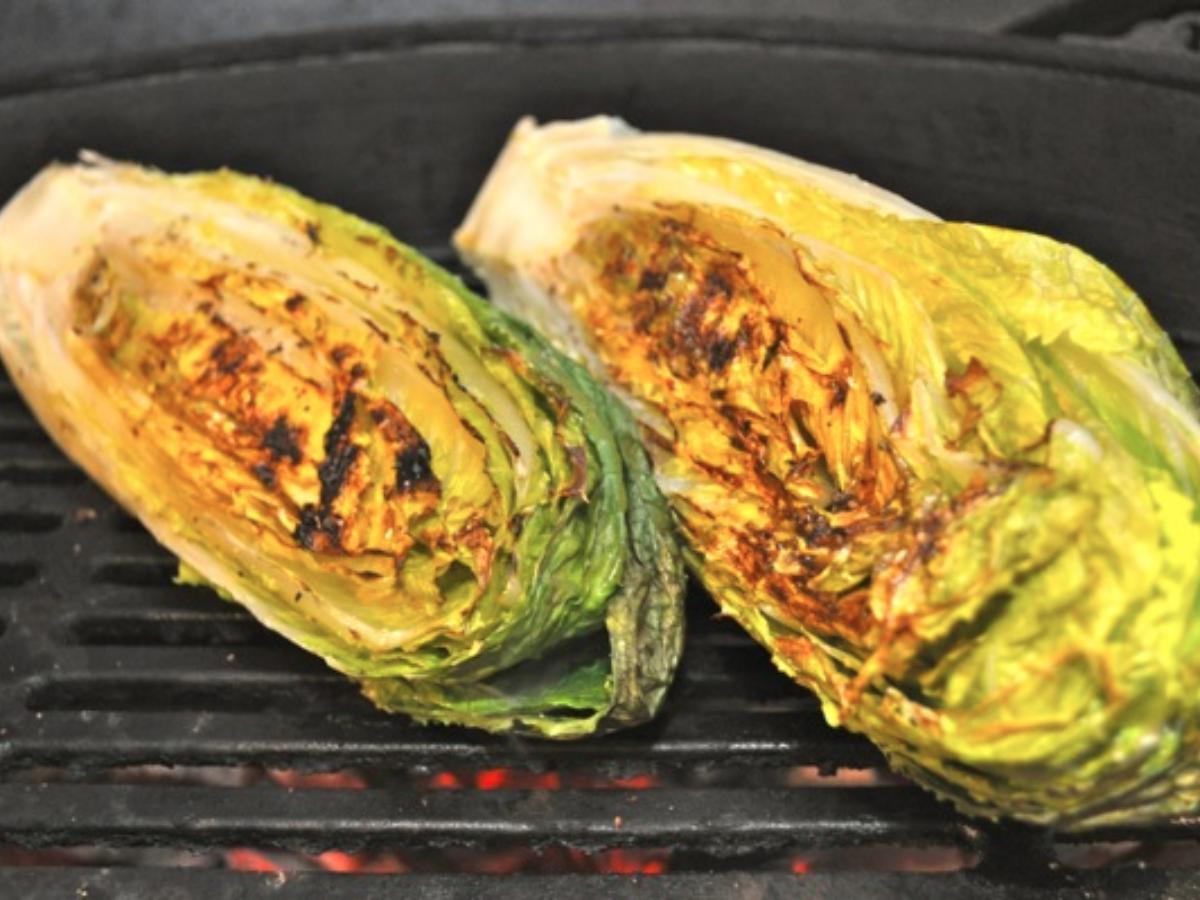 Grilled Romaine with Lemon